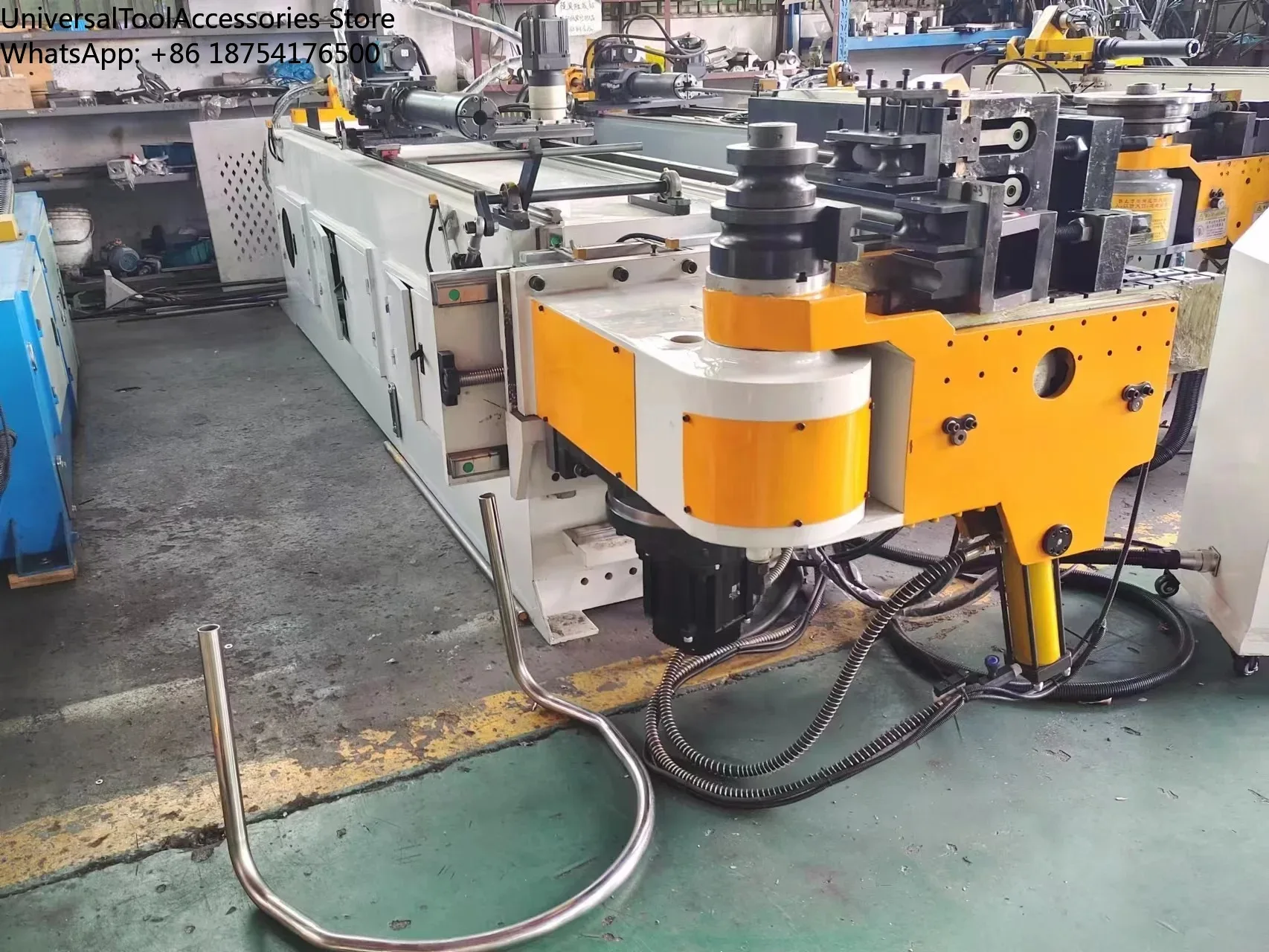 DW63CNC 4A2SV  4 Axis Servo Motor Power Automatic Pipe Tube Bending Machine for Furniture Chair Desk Making