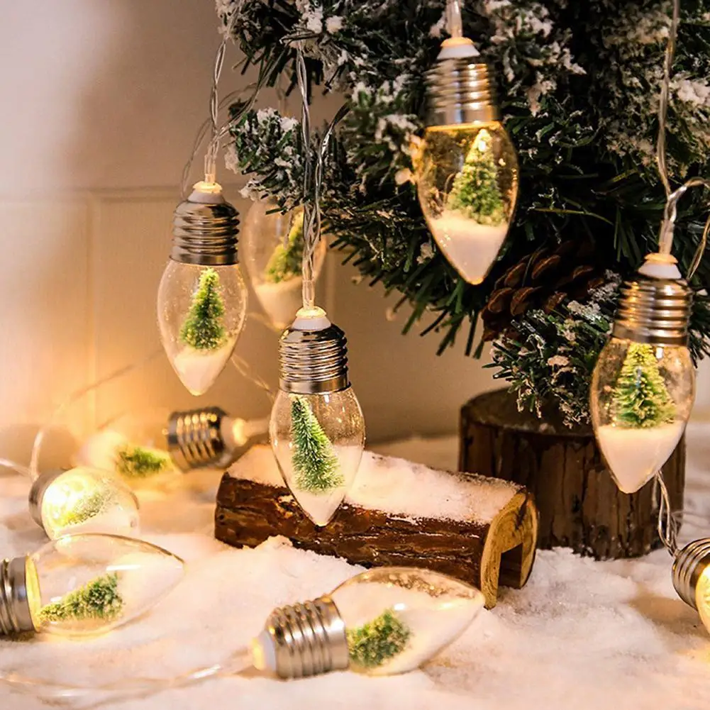 Guirxiété Lumineuse de Noël, Étanche, Douce, Sans Flocons de Neige, à Piles, Décoration de ix