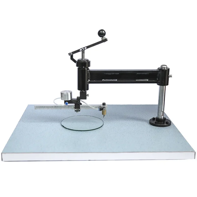 Glass compass table oiling with scale manual round table upgraded round glass cutting table