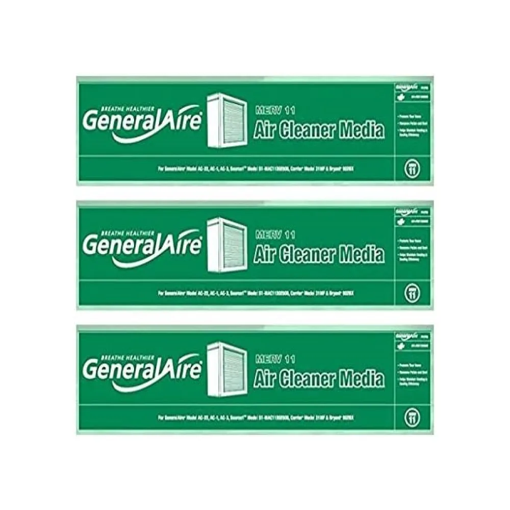 GeneralAire Pleated Media filter 12758 General 3-PACK SPECIAL