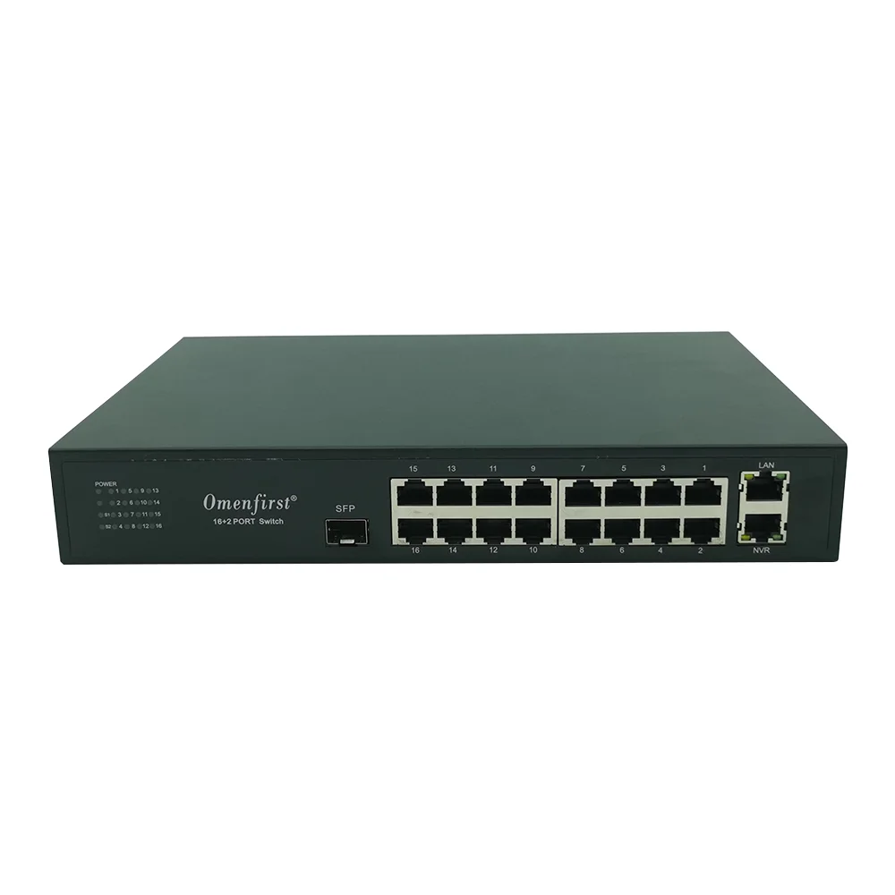 Imagem -02 - Portas de Rede Gigabit Poe Switch Mais Gigabit Ethernet Porto Poe Switch Módulo Ethernet 16