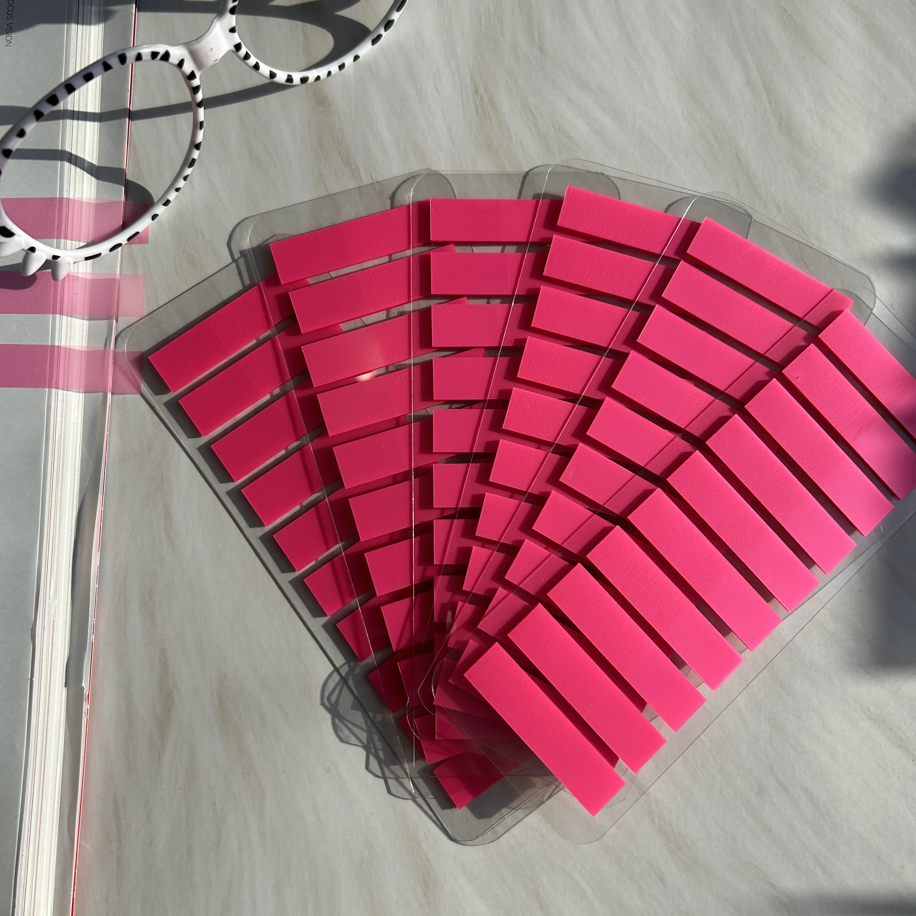 1200 Sheets Transparent Sticky Notes Scrapes Stickers Note Pads Paper Clear Notepad School Stationery Office Supplies