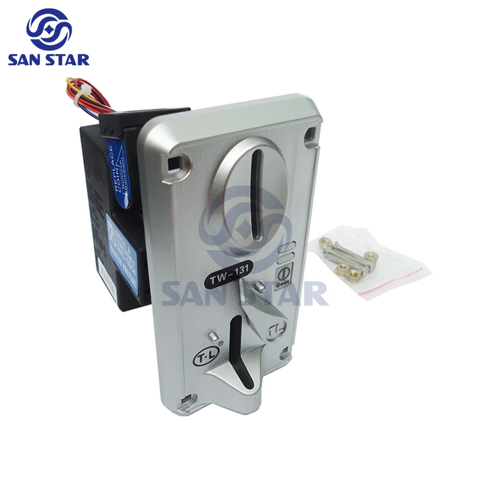 Multi Coin Acceptor Electronic Roll Down Coin Acceptor Selector Mechanism Vending Machine Arcade Game Ticket Redemption Set