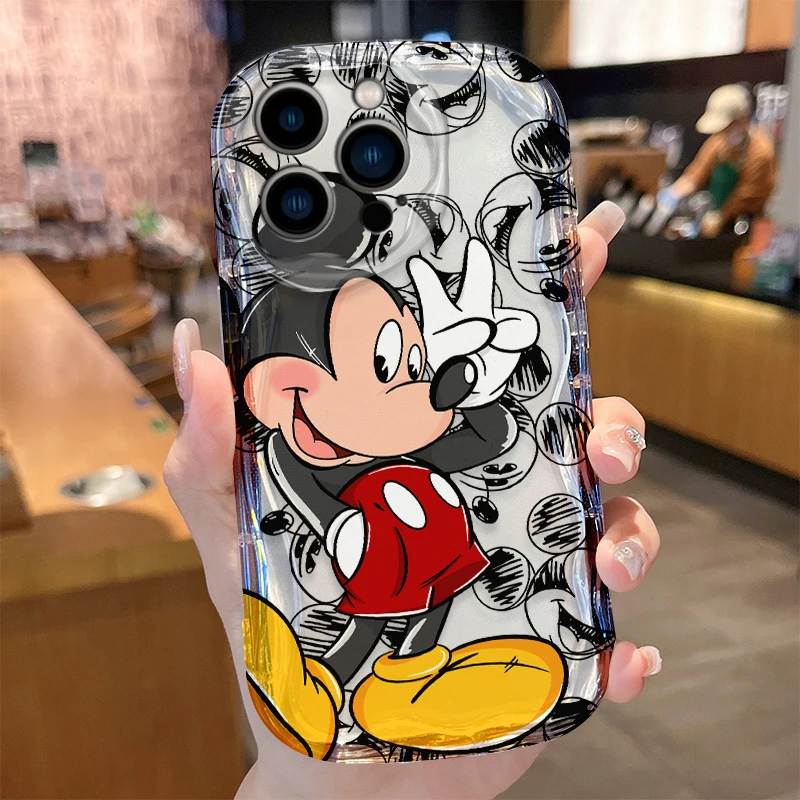 Disney Mickey Mouse Case for Xiaomi Redmi Note 12S 12 4G 5G Turbo 11S 11 Pro Plus 10 9 9T 12C 11A 10 Prime 10X 9A 9C 9i Cover