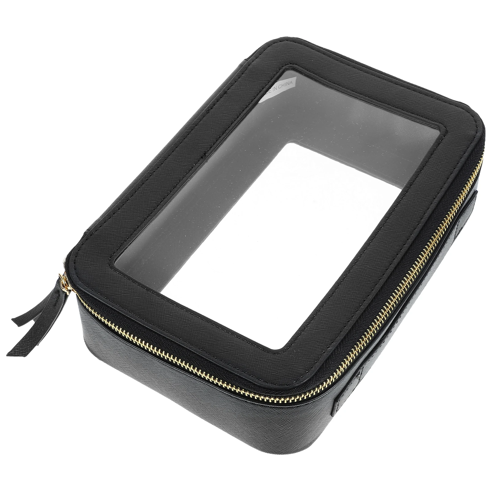 

Clear Transparent Makeup Organizer Waterproof Toiletry Large Opening Zipper Pouch For Women Airline Toiletry Bags