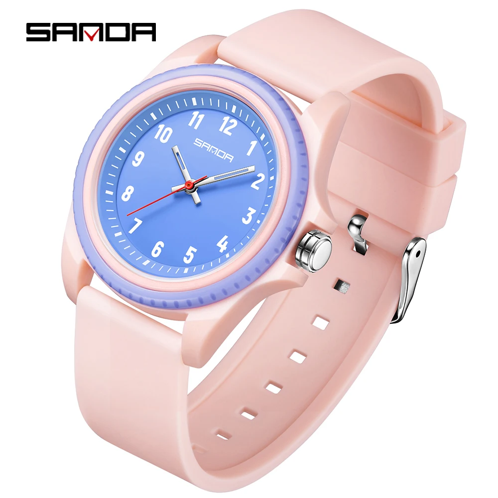 SANDA 3274 New 2025 Student Leisure Quartz Watch Simple Waterproof Young Outdoor Sports Fashion Children's Watch reloj niño