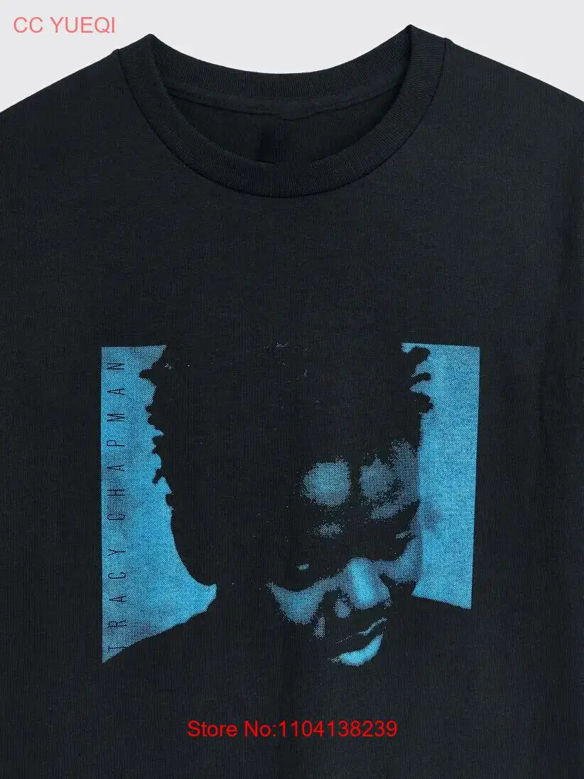 Rare Tracy Chapman Singer Music Short Sleeve Cotton Black All Size Shirt KH1097