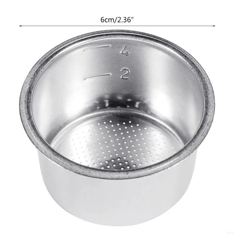 فلتر قهوة من الفولاذ المقاوم للصدأ من مولف، سلة فلتر مضغوطة مقاس 51 مم لماكينة القهوة