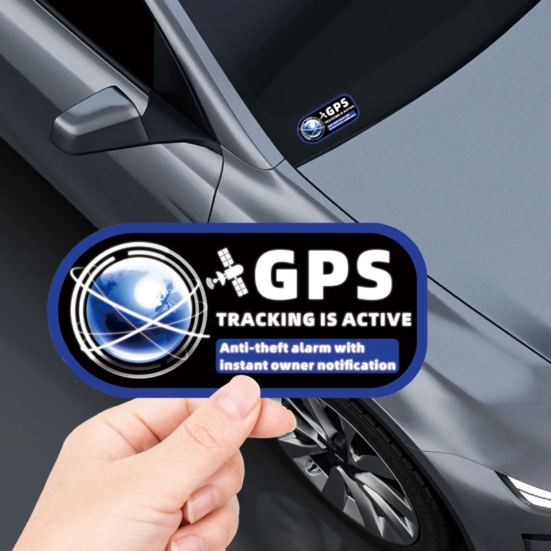 

10Pcs GPS Tracking Anti-Theft Sticker – Car Security Alarm & 360° Surveillance Warning Decal