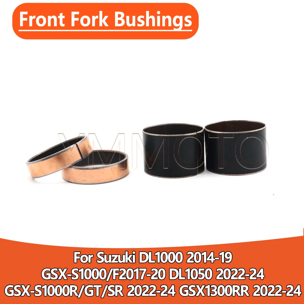 

For Suzuki DL1000 DL1050 GSX-S1000 F GSX-S1000R GT SR GSX1300RR 14-24 Front Fork Bushings External Guide Rails Shock Absorption