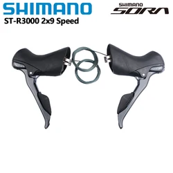 SHIMANO SORA ST R3000 R3030 Dual Control Lever 2x9 3x9 Speed ST R3000 Derailleur Road BIKE R3000 Shifter 18 speed