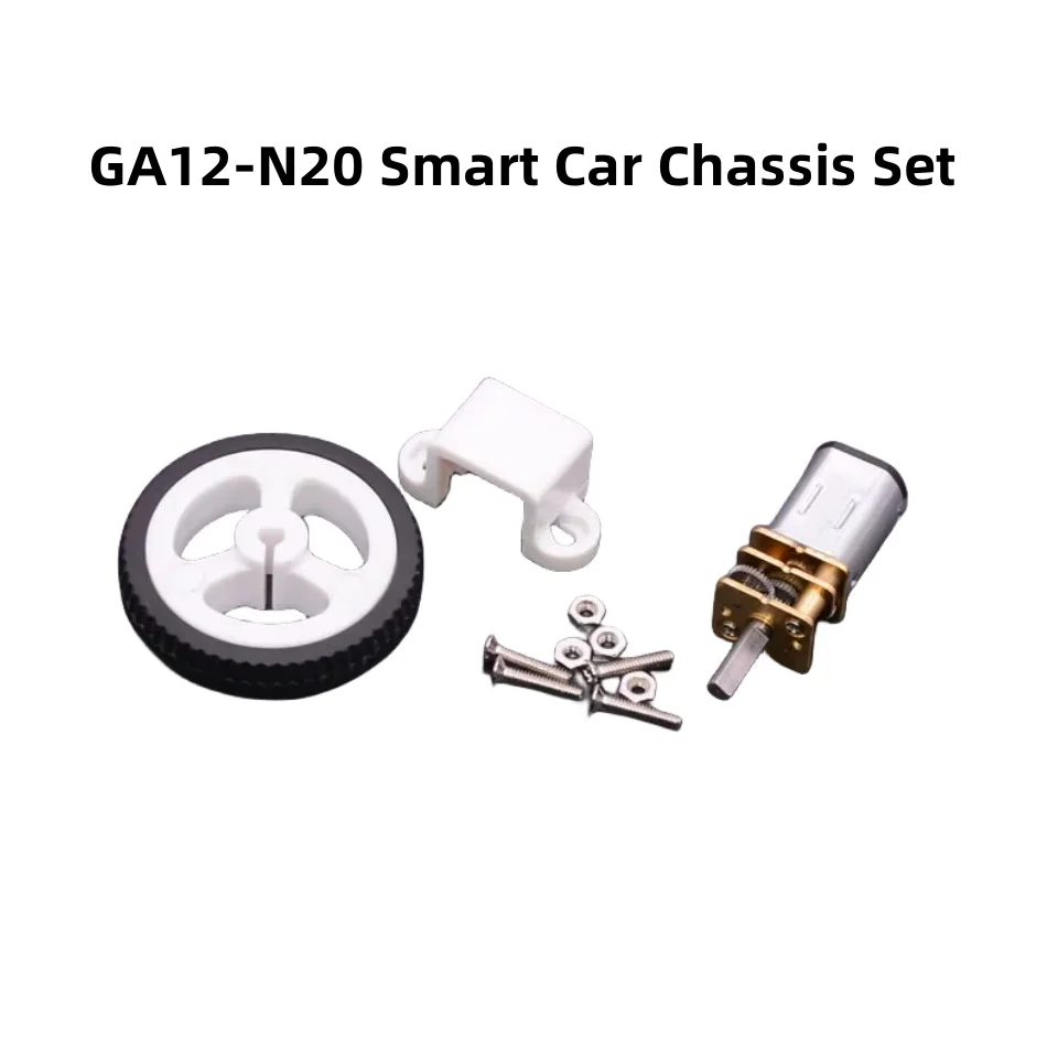 Muslimate GA12-N20 motoriduttore Smart/Intelligent Car/Robot Chassis Set ruota/camera dei pneumatici Encoder staffa accoppiamento modello fai da te