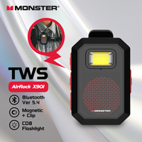 Monster Wearable Portable Bluetooth Speaker Magnetic Clip-on Bluetooth Sound Box TWS Stereo Pairing Wireless Portable Speakers