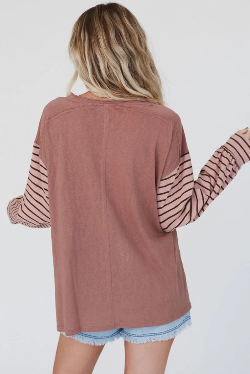 2023 New Korean Sweatshirt Casual Style Stripe Colored Long Sleeve Top for Women Autumn New Pullover Sweater for Women's