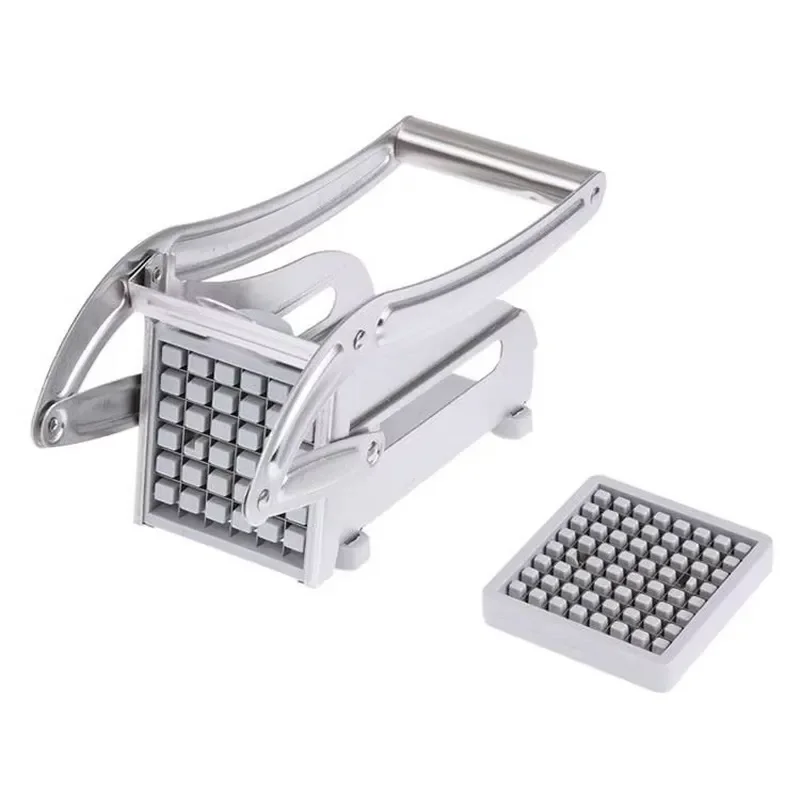 Stainless Steel French Fry Cutter Manual Potato Slicer Vegetable Chopper Kitchen Gadget Home Cooking Tool for Chips Wedges