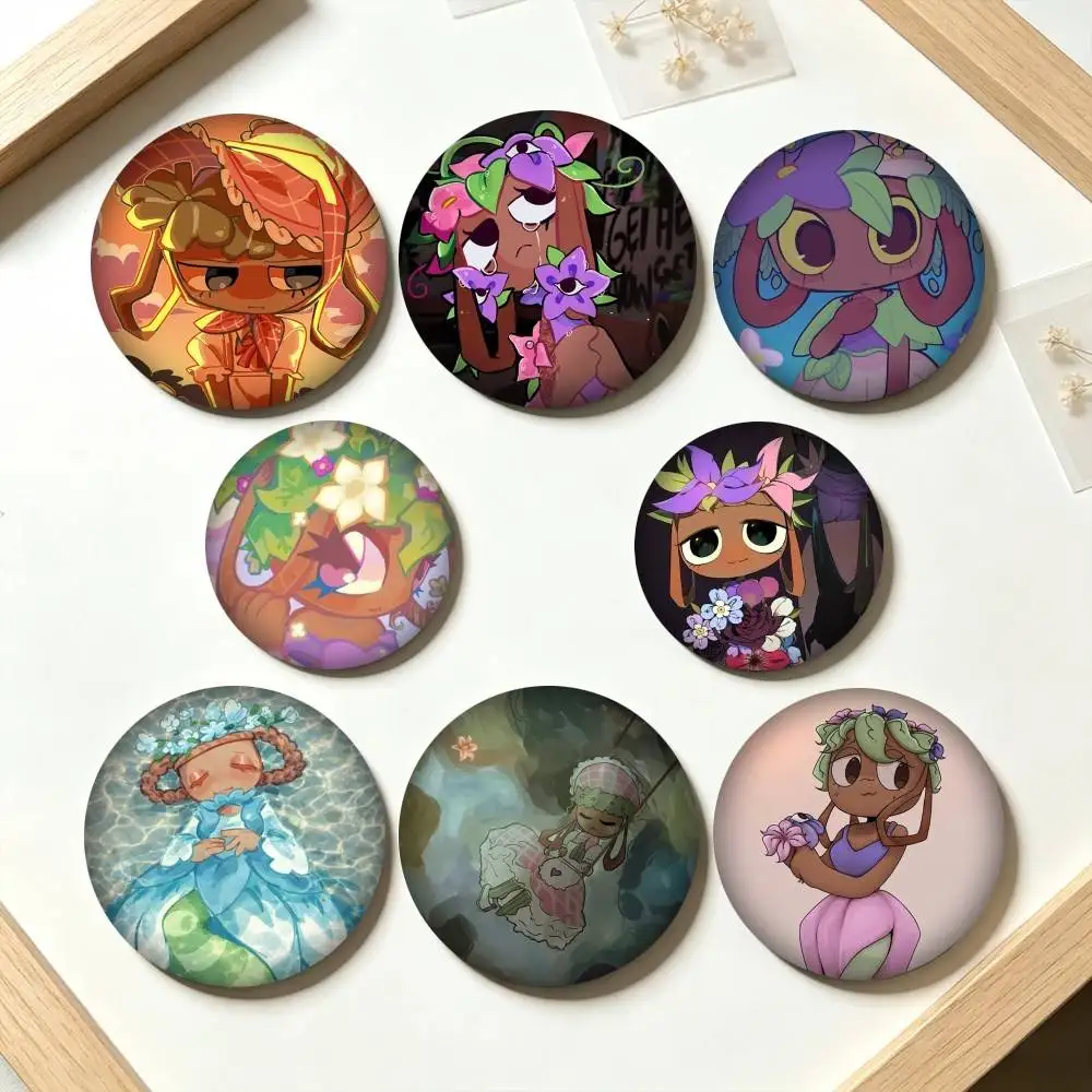 D-Dandy World Bassie Game 25mm 32mm 44mm 58mm 75mm Brooches Badges Pins for Accessories Gift