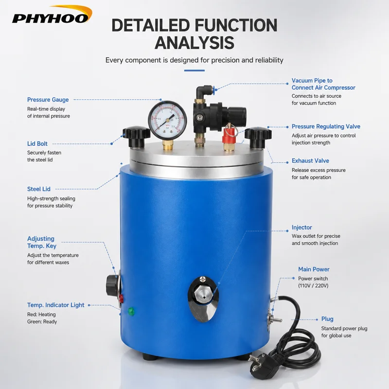 PHYHOO 2L Wax-injectiemachine - Jewelry Making Machines recensie en prijs