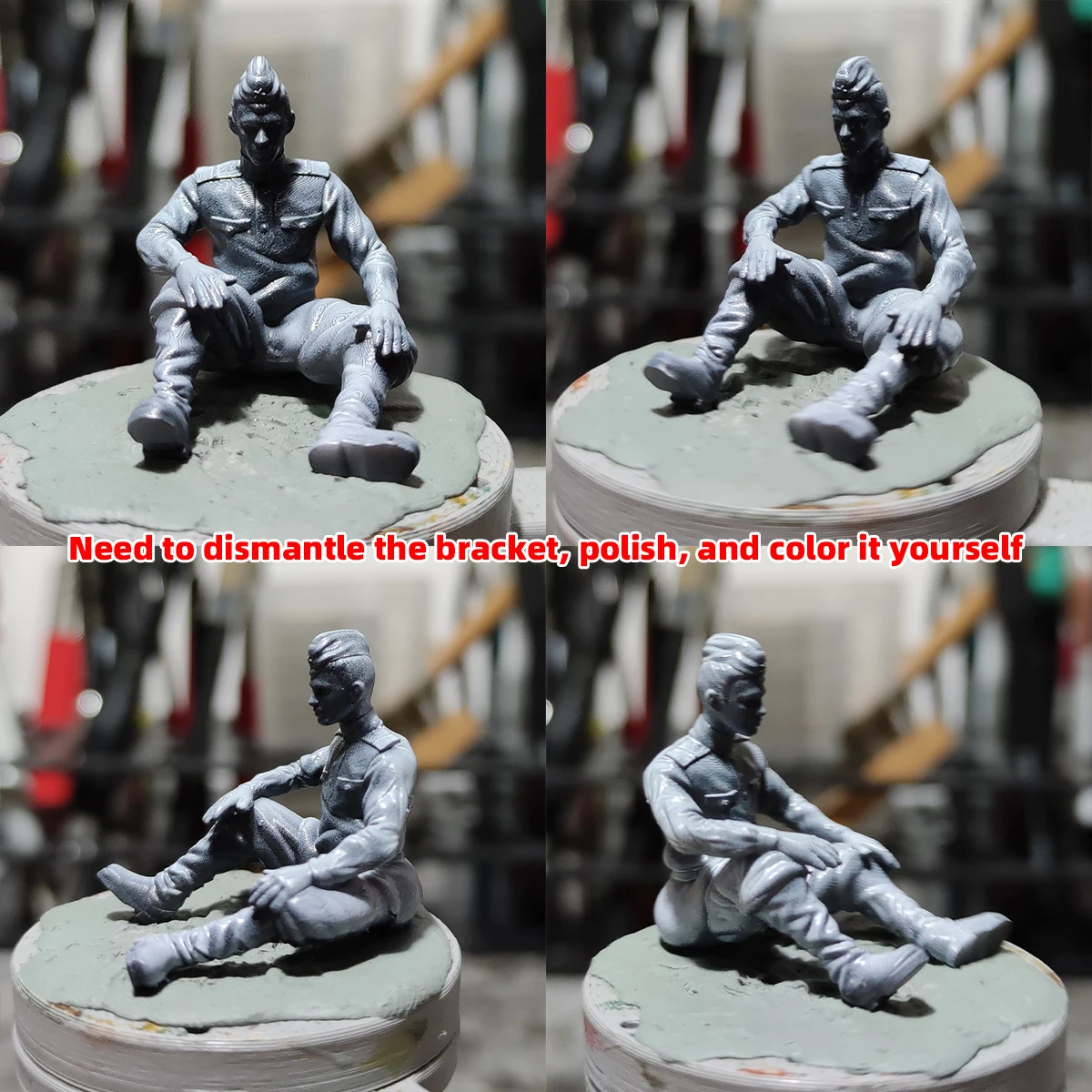 1/35 1/48 1/72 Maßstab Modellbausatz 3D Harz Miniatur-Soldatenfiguren Ruheende Sowjet-Soldaten Unbemalt Unmontiert Diorama – Detail 2