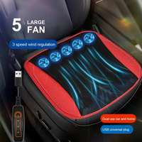 Car Seat Ice Silk Cooling Pad Car Seat Cushion Summer Cooling Ventilation Seat Pad with USB Fan Breathable Cooling For Home Car