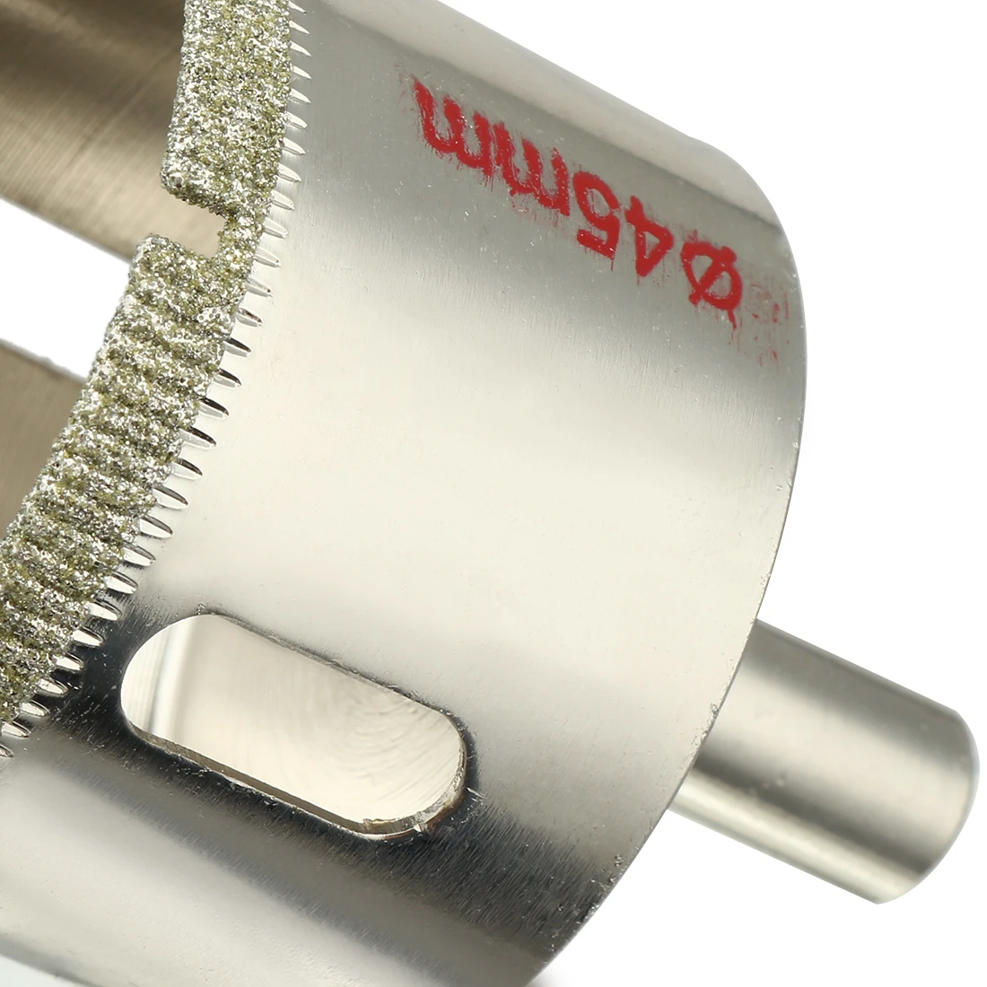 45 มม.เพชรเคลือบแก้วรูเจาะ Bits สําหรับกระเบื้องเซรามิคหินอ่อน Rock Porcelain ขวดหม้ออิฐ