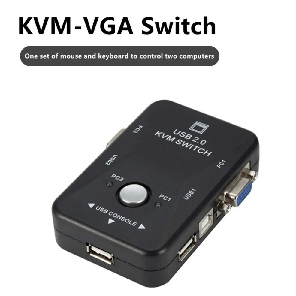 USB KVM Switch Switcher 4 Port VGA SVGA Switch Splitter 1920*1440 VGA Video Switch For USB device Keyboard Mouse Monitor Adapter