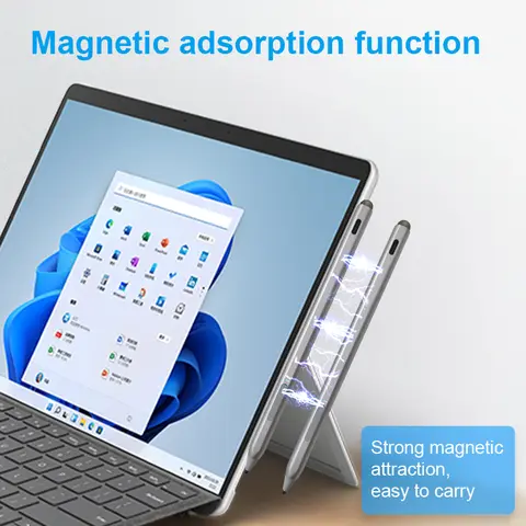 Stylus Pen for Microsoft Surface 4096 Pressure Sensitivity USB-C Charging Magnetic Attachment For Pro 8 7 6 5 4 3 X/Laptop/Go 4
