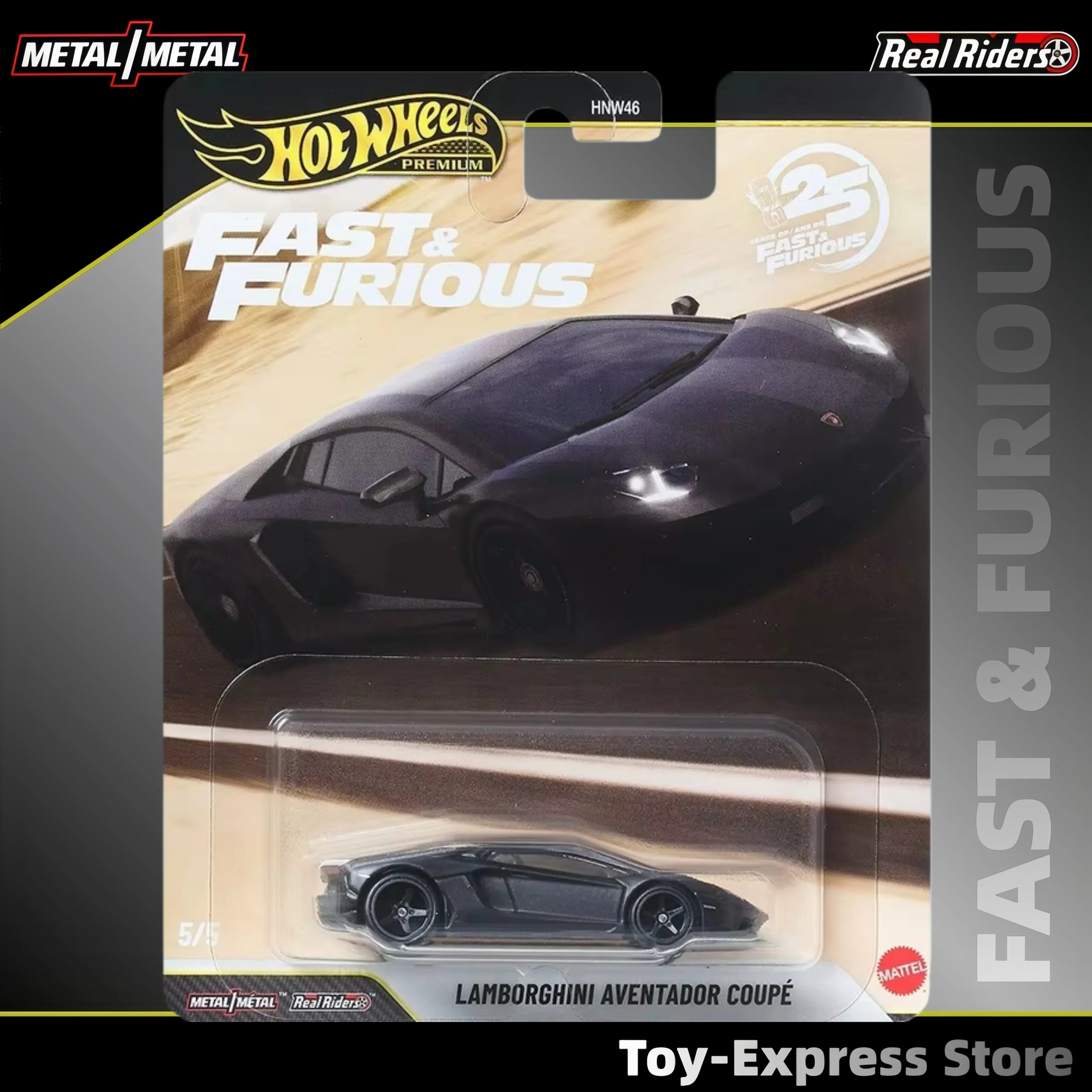 

Модель автомобиля Hot Wheels Premium Fast & Furious Lamborghini Aventador Coupé 1:64, детские игрушки Hotwheels 2026, подарок для мальчиков