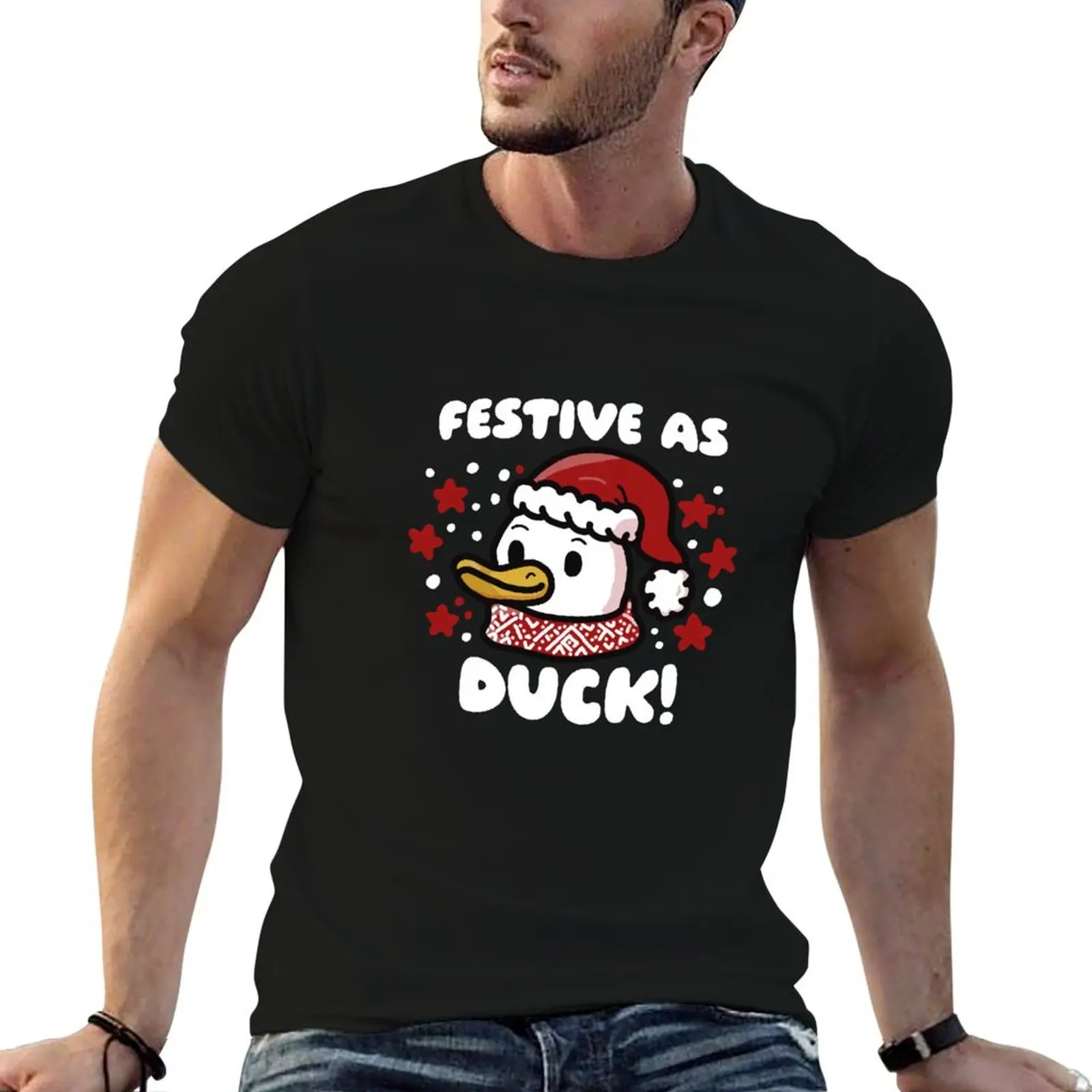 

Festive as Duck - Christmas Duck T-Shirt t shirt personalised cotton t shirt pack man t shirts high quality luxury brand T-Shirt