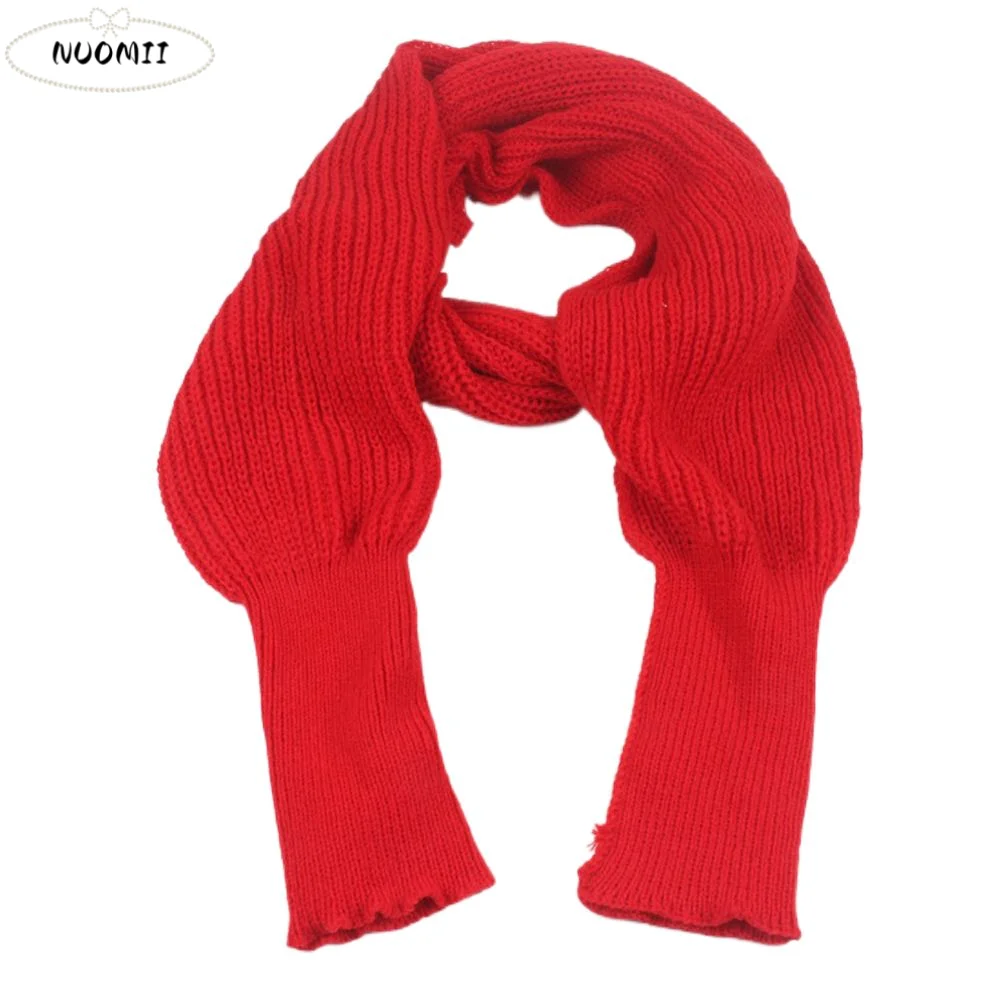 

Мужской и женский ветрозащитный шарф из искусственной шерсти с длинными рукавами, шарф унисекс, пончо, осенне-зимний шарф-шаль, вязаный шарф в корейском стиле