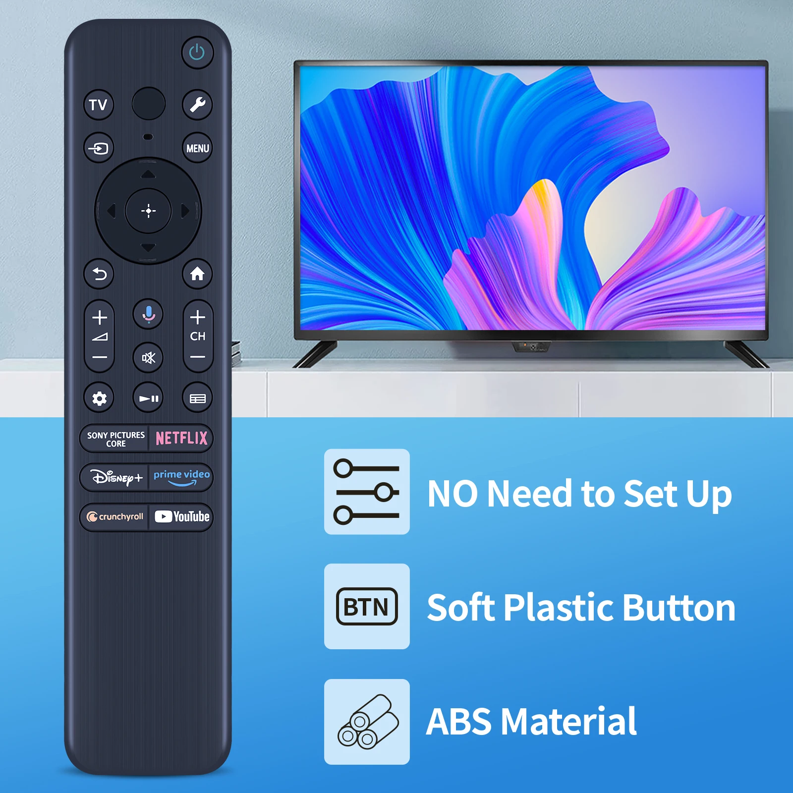 ソニーTV用リモコン,音声とバックライト付き,RMF-TX920U,k55hxr80,k55xr80c,new,2024