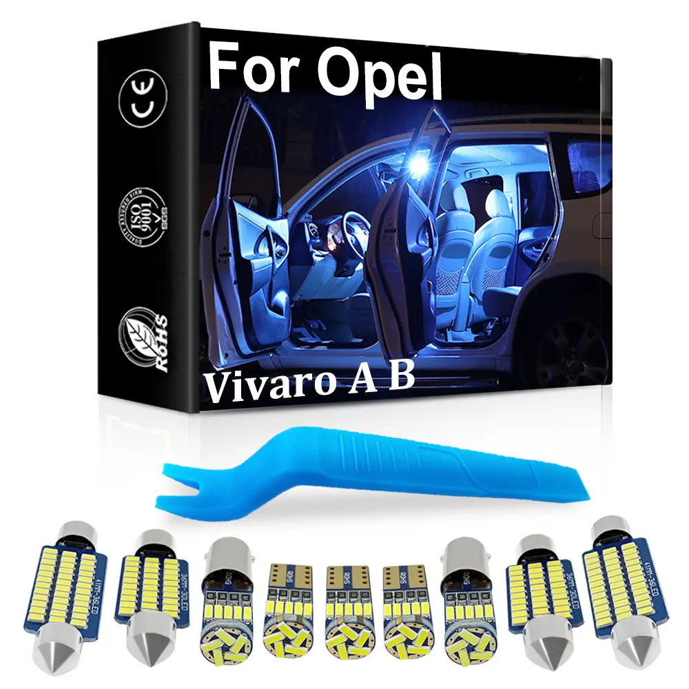 

Vehicle Canbus Interior LED Light For Opel Vivaro A B 2001-2020 Map Dome Vanity Mirror Trunk Car Indoor Lamp Auto Parts