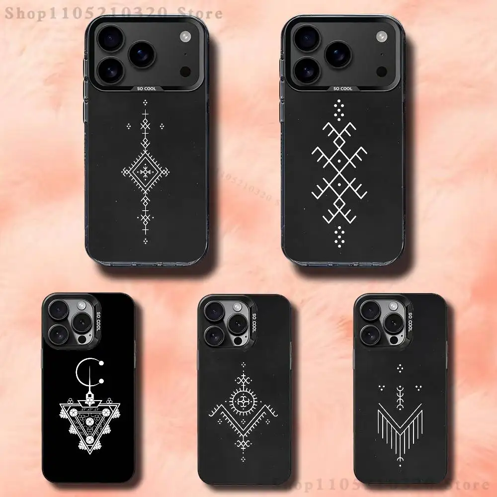

B-Berber Flag Symbol Text Phone Case For iPhone 17,16,15,14,13,12,11,Pro,Max,Plus,E,Air,Mini Black Tpu Cover