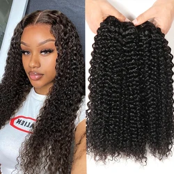 Raw Indian Kinky Curly 3 4 Bundle Deals 100% Remy Human Hair Kinky Curly Bundles 95G 8-32 Inch Natural Hair Extension Jerry Curl