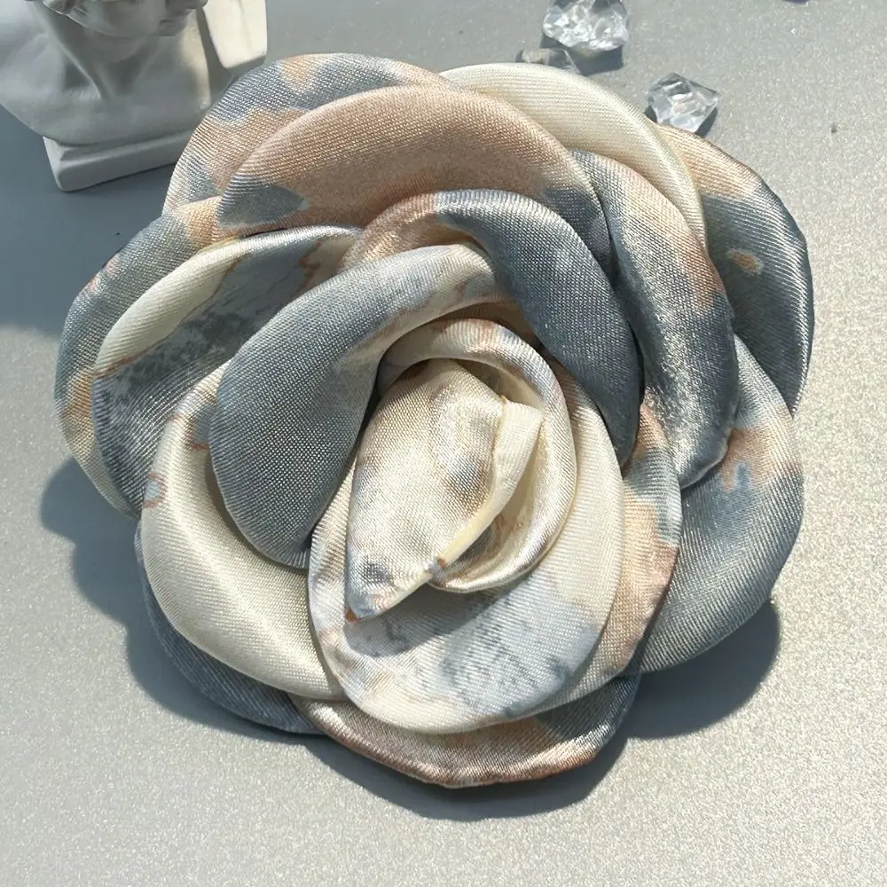 دبابيس زخرفية مصنوعة يدويًا لصبغ القماش والربط ، شارة كاميليا الفرنسية ، إكسسوارات الملابس ، 10 من الدانتيل