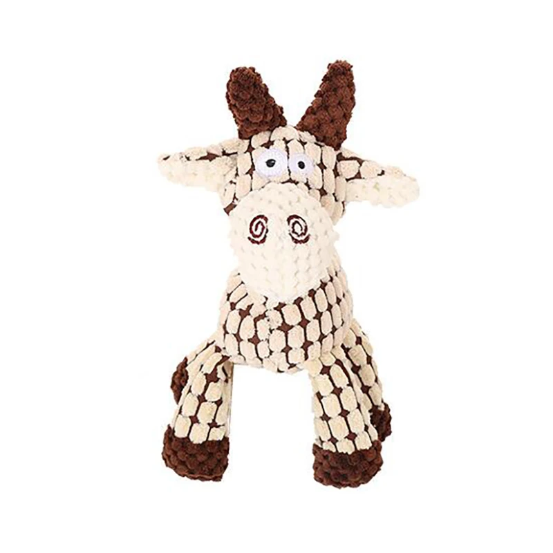 Brinquedos de pelúcia para animais de estimação rangido burro animal brinquedo de pelúcia cão mastigar assobiando esquilo envolvido brinquedos para cães gato mastigar jogando suprimentos