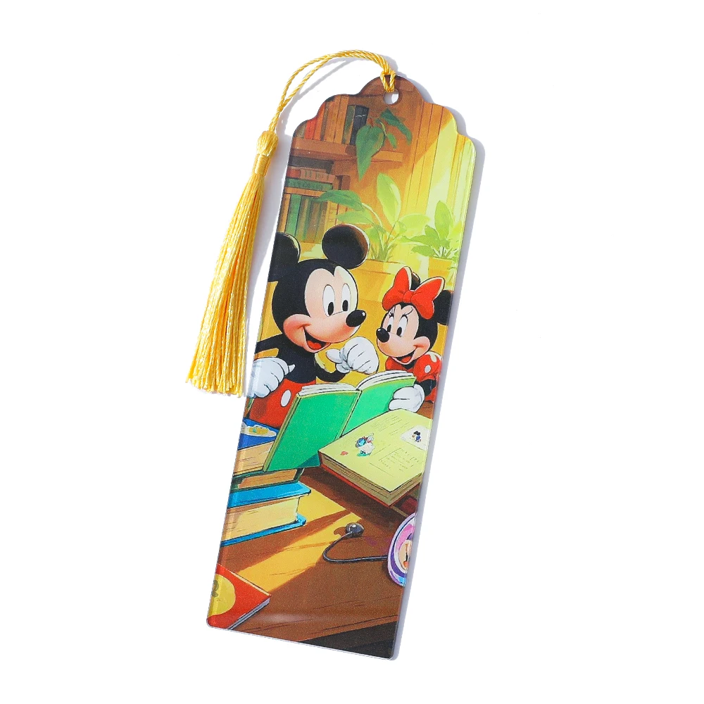 Mickey Mouse Clubhouse Reading Acrylic Bookmarks, Reader's Book Accessories Bookmarks Gifts Learning Stationery