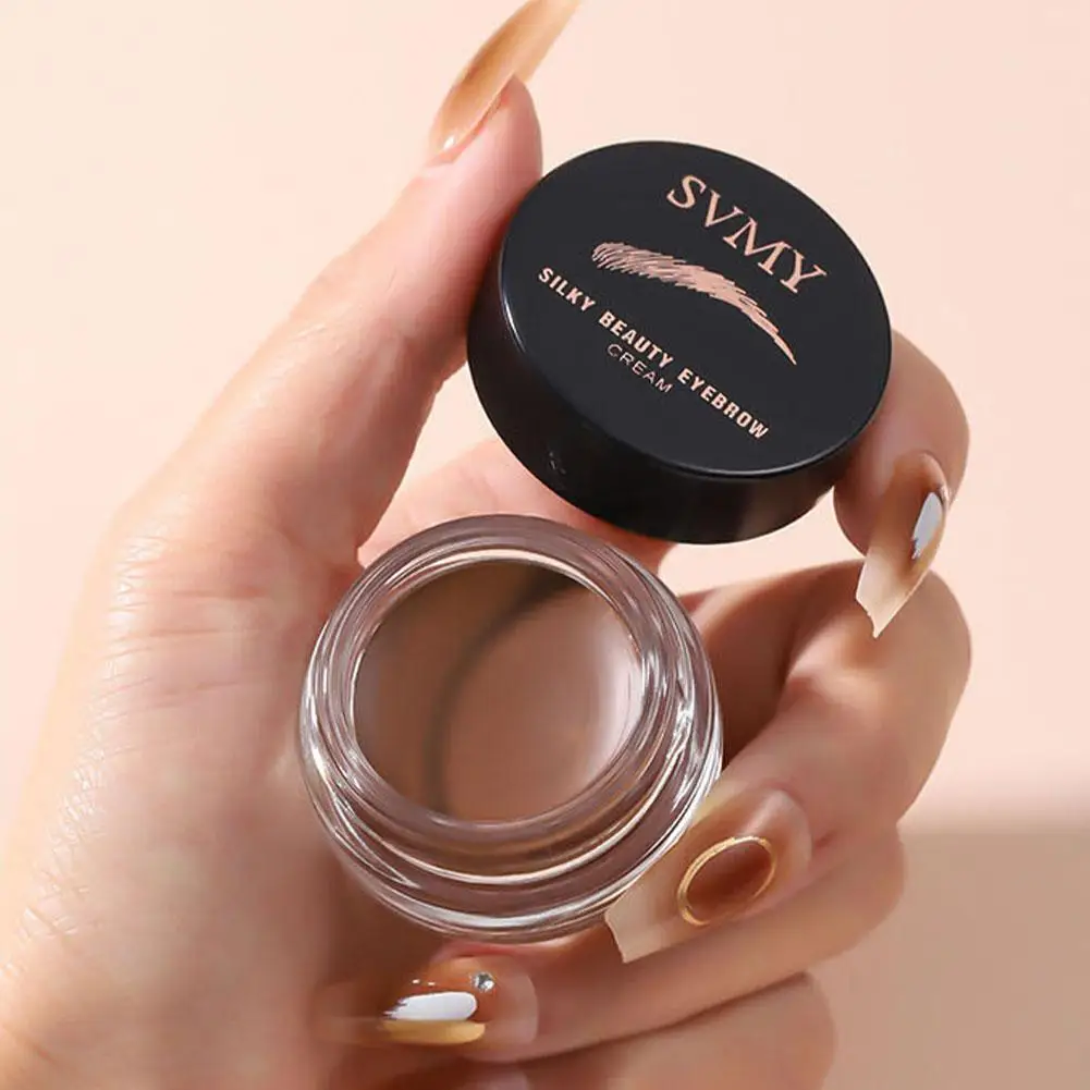 جل كريم الحواجب معزز يدوم طويلاً ومقاوم للماء للحواجب مع فرش للمكياج النسائي