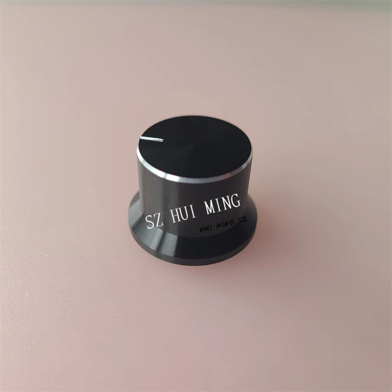 8 buah kenop plastik aluminium kenop putar topi potensiometer kenop putar 25*17mm sakelar Volume highlight kontrol pencahayaan Ballast