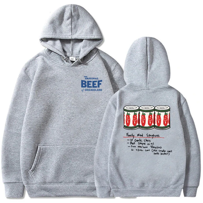 Ropa de hombre, sudaderas con capucha originales de carne de Chicagoland, sudaderas gráficas de la serie de televisión The Bear, jerséis con capucha de manga larga Moletom