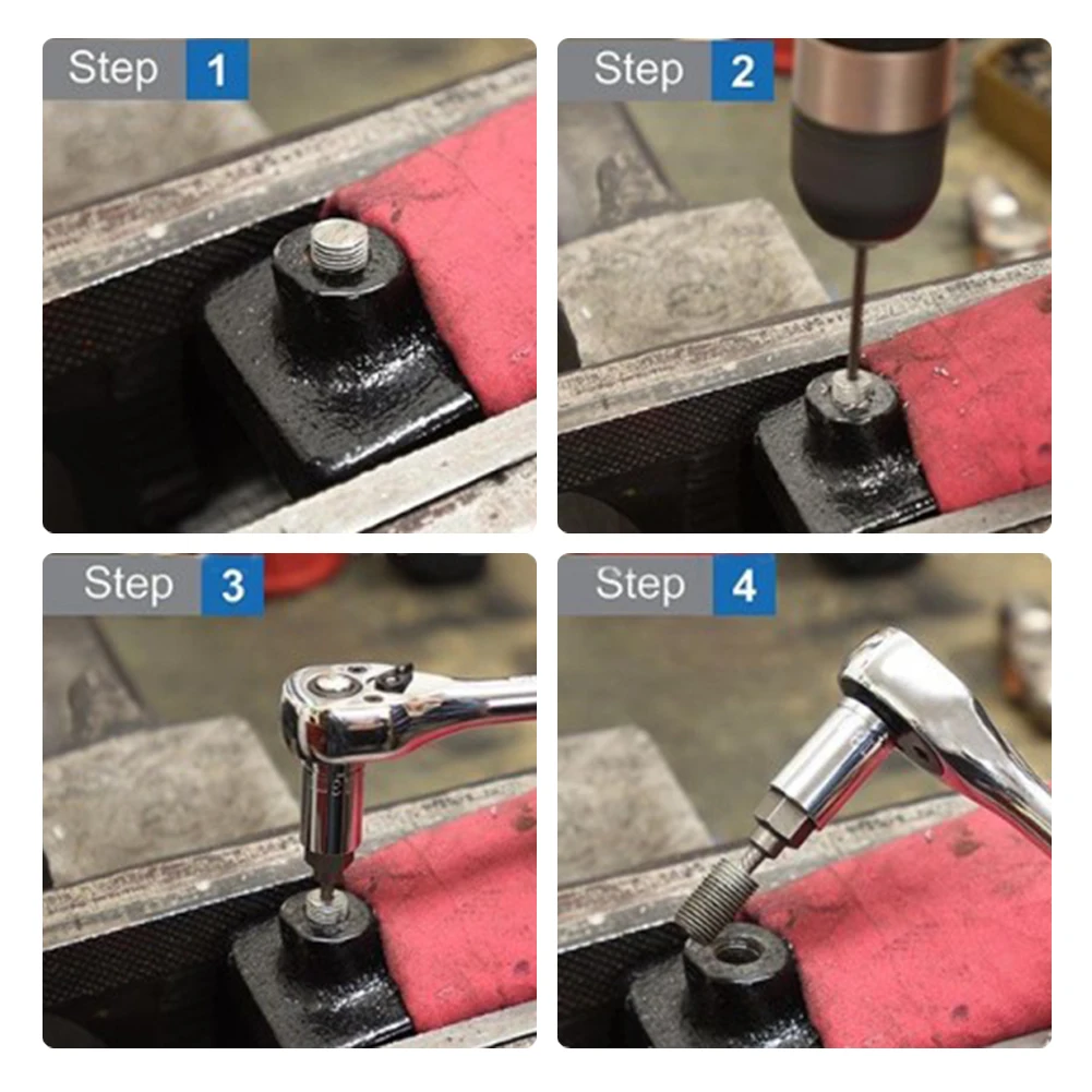 

Practical Brand New Nut Removal Tool Screw Extractor Black Corrosion-resistant Multiple Sizes Pollution-free Steel