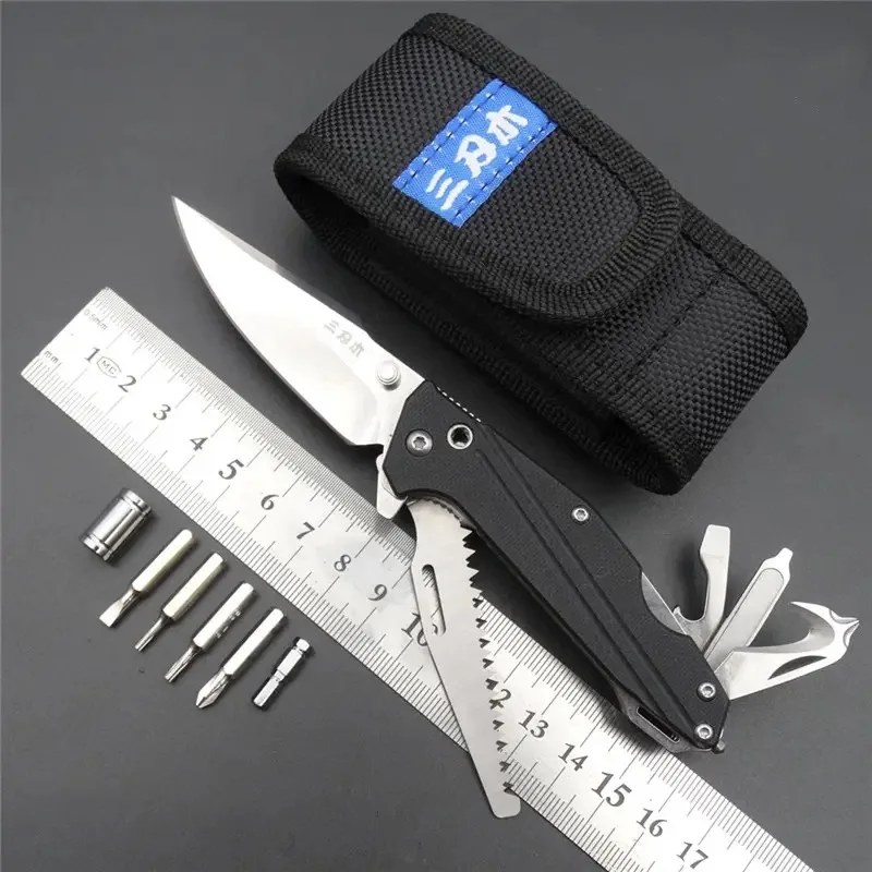 

Sanrenmu 7116 Multi-Tool Folding Knife Batch Head Group Survival Tactical Self-Defense Outdoor Bushcraft Hunting Camping EDC