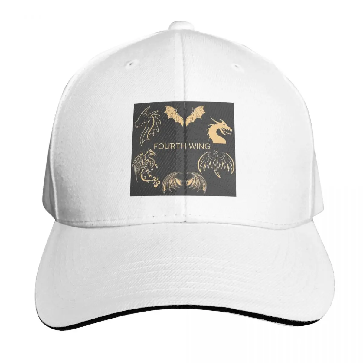 Vintage Basgiath War College Fourth Wing Cap Fashion Casual Baseball Caps Adjustable Hat Hip Hop Summer Unisex Baseball Hats
