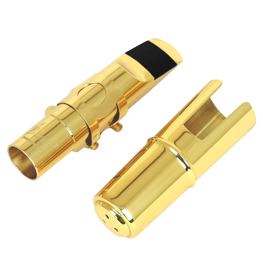 SLADE المهنية تينور سوبرانو ألتو الساكسفون المعادن المعبرة الذهب تصفيح ساكس الفم قطع ملحقات حجم 5 ساكس الملحقات #3