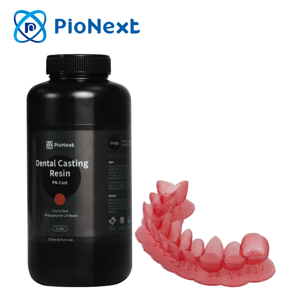 High Precision Low Shrinkages Biocompatibles Lab Castings Resins 1000g Cherry Red for Lab 3D Printer
