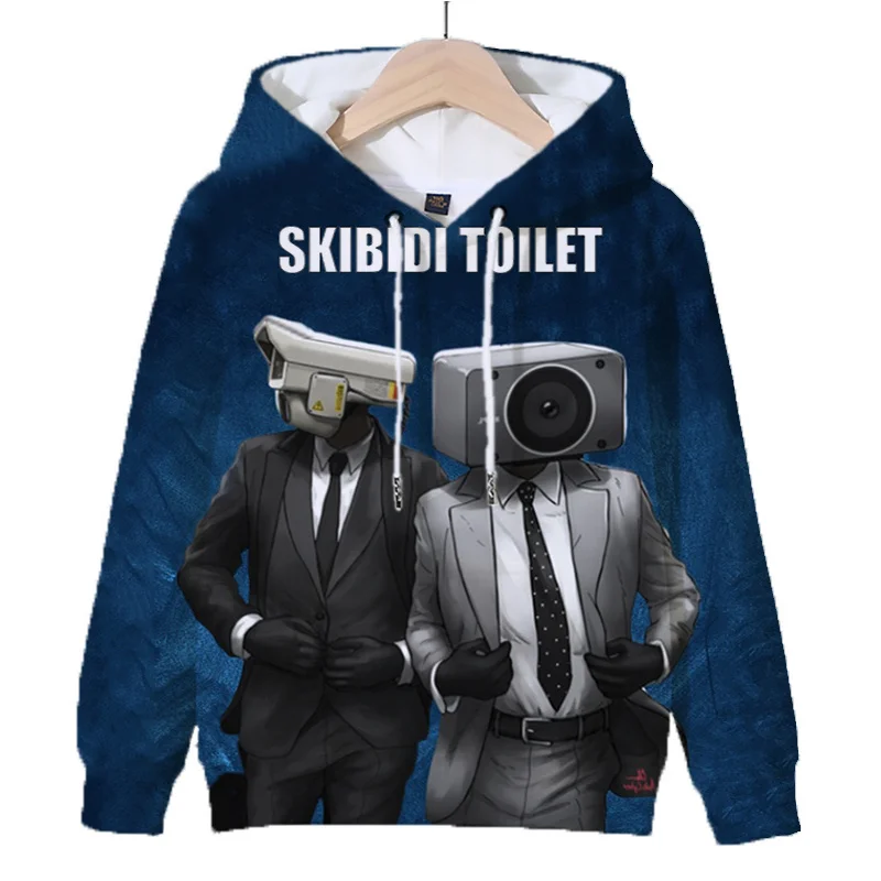 Skibidi Toilet Kids Sweatshirts Game Speakerman Boss Titan TV Man 3D Print T-Shirt Funny Shirt Children Clothes Hoodie Boy Tops