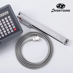 High Precision 5um DRO Linear Encoder Glass Scale 5V TTL DB9 50 100 150 200 250 300 350 400mm Travel for Milling Lathe Grinder