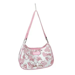Omuzdan askili çanta crossbody kılıf Sanrio, Anime, kadın, çanta Hello Kitty çanta Benim Melodi, Kuromi, çanta Kawaii, koltukaltı moda En çok satılan 12 el çantası hello kitty-no. 7
