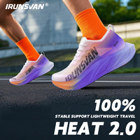 T800 Carbon Plate Marathon Road Racing Shoes - IRUNSVAN Lightweight Breathable Men's Sneakers With Double Density Midsole