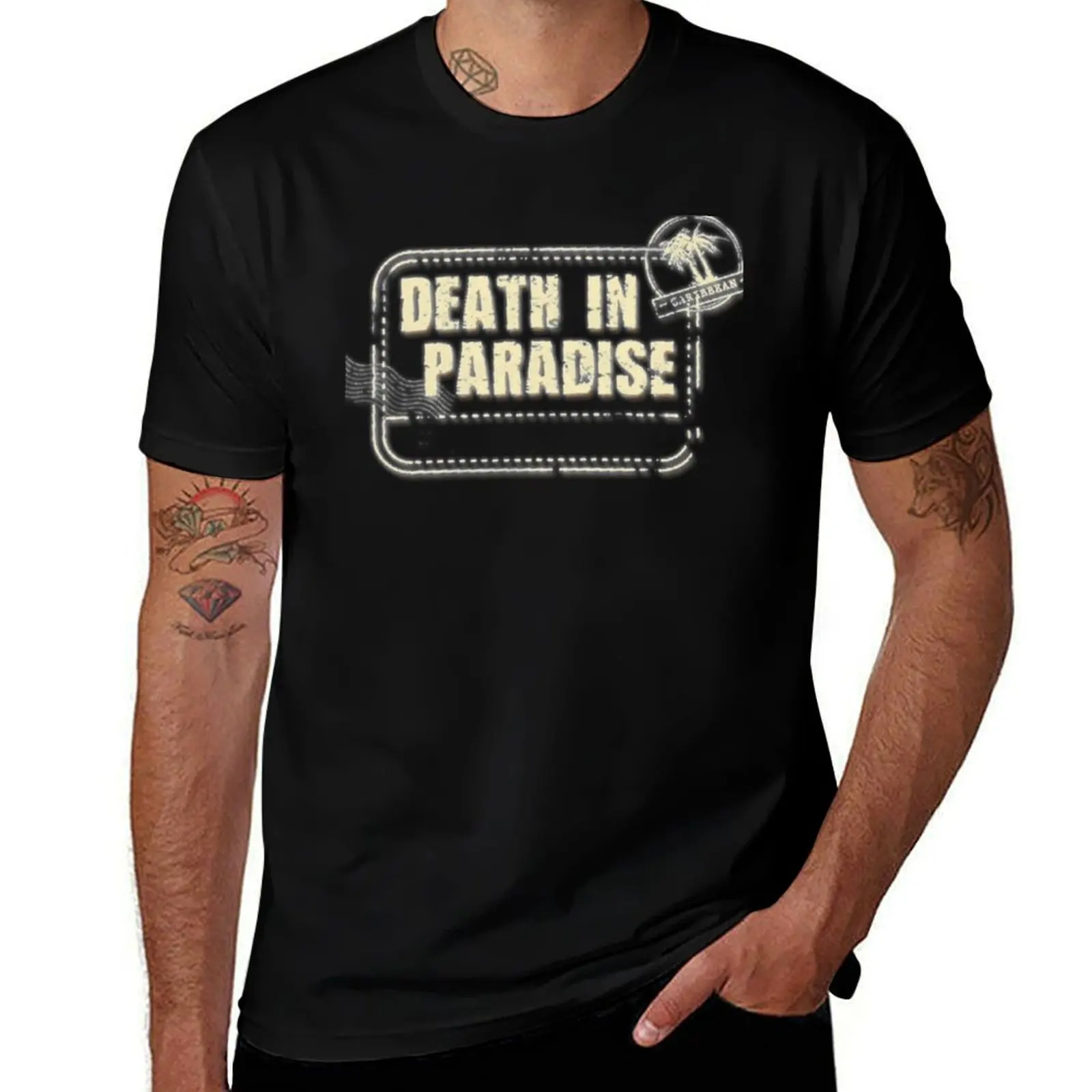 

BBC Death in Paradise logo T-Shirt t shirts cotton 100% t shirt personalised