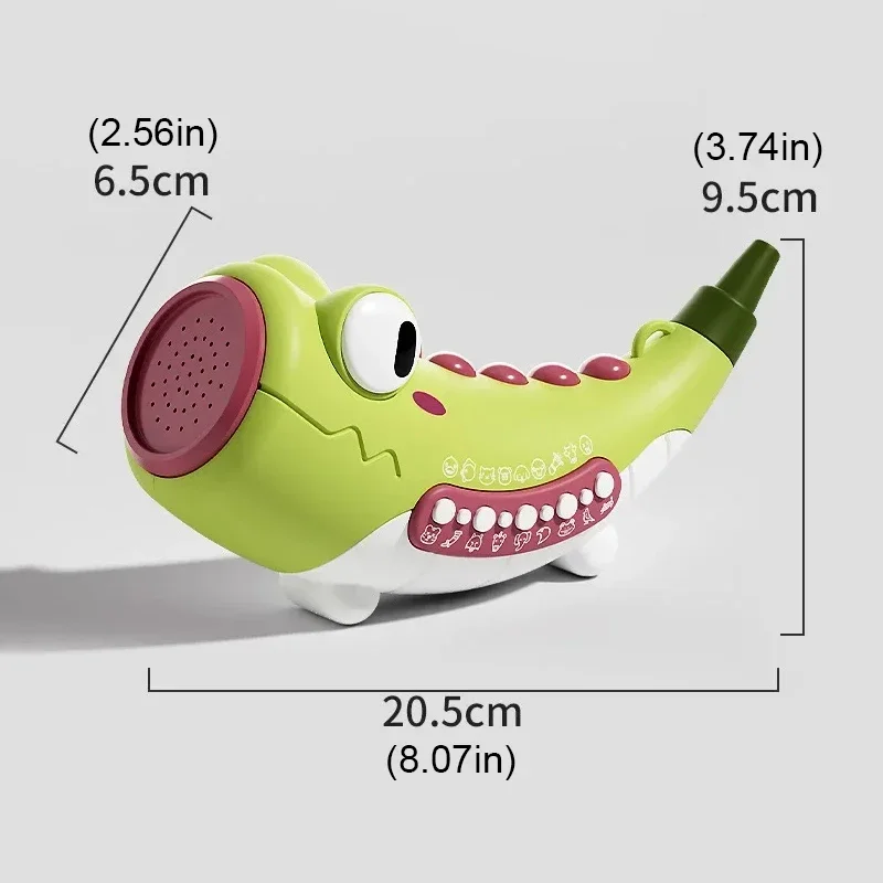 2025 Divertenti giocattoli per l'apprendimento della musica Set portatile per bambini Piccoli Strumenti musicali Cavallo marino Giocattoli interattivi con suono di animali Regali